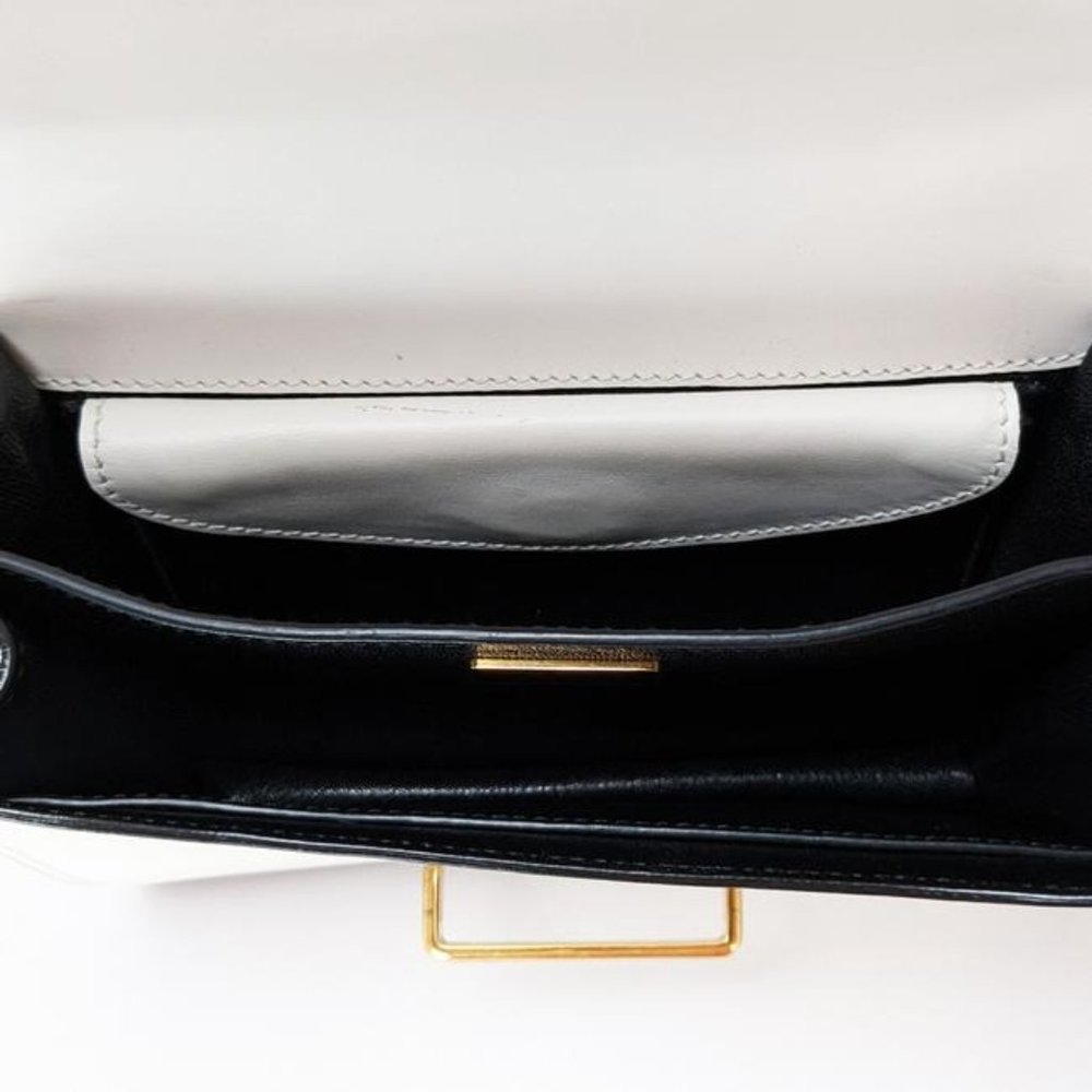SOLD Prada Cahier Medium White Leather Cross Body Bag - Picture 3 of 12